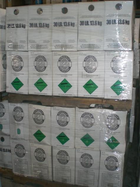 Full Pallet – 40 × 30lb R-134a Automotive Refrigerant, Free Freight