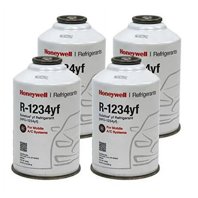 Honeywell R-1234yf Refrigerant – 4 Cans (8oz Each)  – Made in USA
