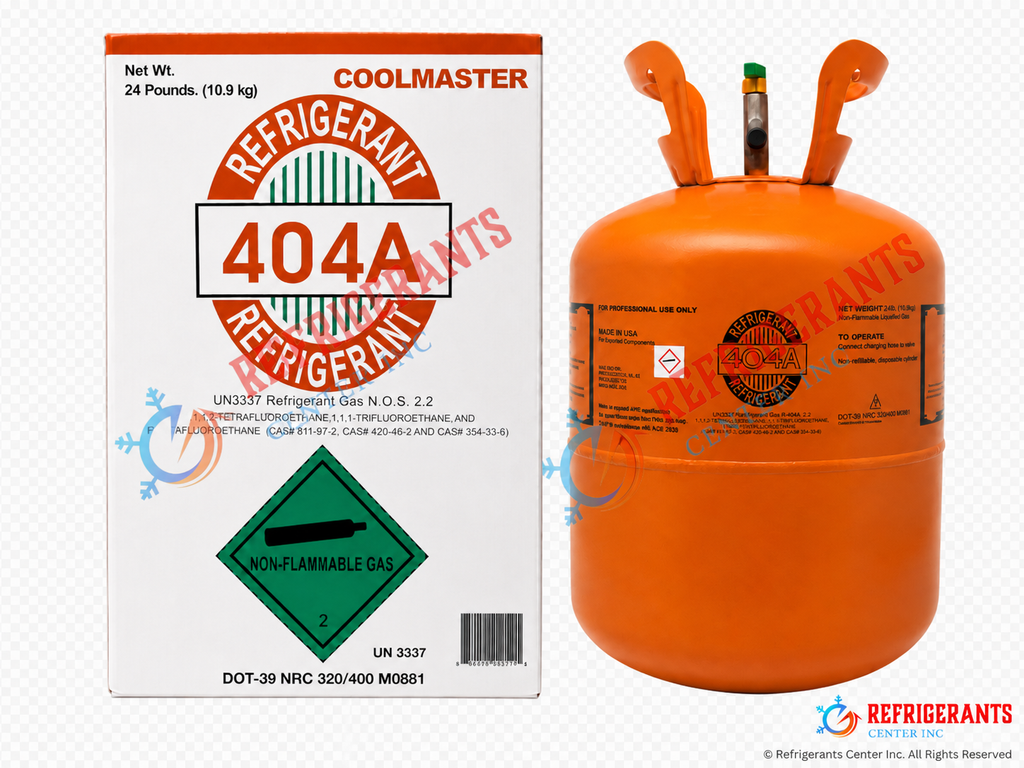 24lb R-404A Refrigerant, Factory Sealed, 100% Virgin - USA Brand